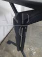 Arco office table or desk by Olivetti with leather top
