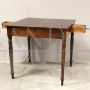Small antique Louis Philippe table in walnut, 19th century Italy