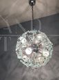 Sputnik chandelier by Fontana Arte in glass, 1968