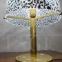 Vistosi table lamp in brass and Murano glass with murrine, 1970s