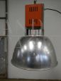 Pair of 70s industrial metal lamps