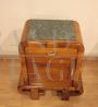 Pair of Art Deco walnut nightstands    