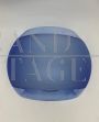 Pair of Micron blue glass bowl wall lights