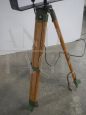 Vintage USA Naval searchlight with wooden tripod