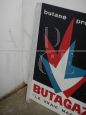 Butagaz double-sided advertising sign, 1970s