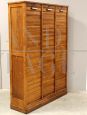 Classificatore schedario archivio da ufficio a serranda tripla in rovere                            
