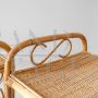 Pair of bamboo and rattan bedside tables from the 1960s, made in Italy