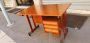 Vintage Italian teak desk with chest of drawers, 1960s