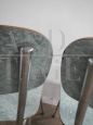 Set of 4 speckled green formica chairs, 1960s