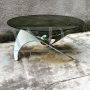 Height adjustable propeller table by Luciano Campanini for Cama, 1970s Italy