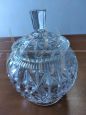 Vintage worked glass candy jar