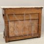 Antique Charles X console with mirror and top in Carrara marble, Italy 1800s