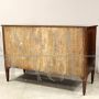 Antique Louis XVI chest of drawers in Rolo inlaid walnut, Italy 18th century