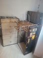Vintage travel wardrobe trunk