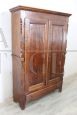 Antique poplar wardrobe from the mid-19th century