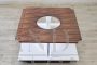 Italian mid-century square coffee table from the 1970s