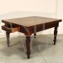 Antique extendable draw-leaf table in walnut, Italy 19th century