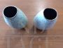 Pair of vintage W. Germany vases with gold details