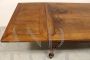 Antique extendable draw-leaf table in walnut, Italy 19th century