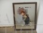 Vintage mirror with print by Saggers & Co. Ltd 1979