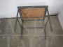 1960s industrial rectangular stool