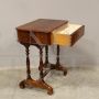Louis Philippe walnut coffee table from the 19th century with drawer