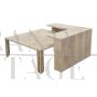 Parchment coffee table with shelf