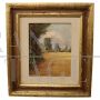 N. Chianese - Painting with countryside landscape, oil on cardboard, early 1900s