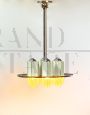 Vintage glass chandelier from Fidenza Vetraria