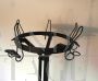 Vintage black metal coat stand, 1960s