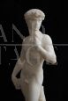 Antique alabaster sculpture depicting Michelangelo's David