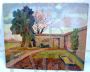 Painting with a countryside scene, oil on panel, signed Cantoni
