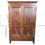 Antique poplar wardrobe from the mid-19th century