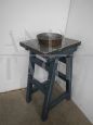 Vintage 1950s industrial coffee table pedestal