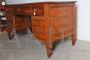 Antique Italian Lombard 18th century walnut center desk with drawers