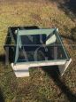 Space age vintage coffee table with glass top