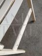 Pair of folding chairs by F.lli Reguitti in white wood