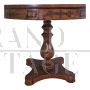 Round inlaid table in antique classic style