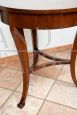 Antique Louis XVI Neapolitan walnut briar side table, 18th century