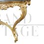 Carved and gilded Louis XV style wall console