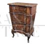 Pair of 19th century Venetian bedside tables in walnut and briar