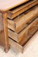 Antique inlaid walnut chest of drawers from the Charles X era