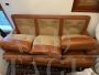 Vintage Poltrona Frau three-seater sofa in brown leather