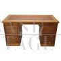 Vintage 1940s desk in oak with rolling shutter sides