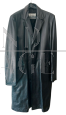 Gianni Versace men's long black leather coat