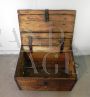 Vintage wooden Poretti beer chest trunk, 1912