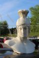 Bust of Achilles sculpture in plaster, Italy 1950s