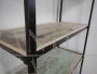 Industrial bookcase in iron and wood