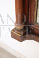 Antique Empire fireplace mirror in walnut, early 19th century