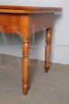 Antique 19th century extendable folding table in cherrywood